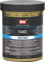 Gold Custom Finish Flakes, 4 oz. Jar 6044