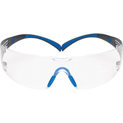 3M SecureFit Safety Glasses SF401SGAF-BLU Blue/Gray Clear Scotchgard Anti-fog Lens 20 EA/Case SF401SGAF-BLU