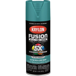 Krylon Fusion All-In-One 12 Oz. Satin Spray Paint, Rolling Surf K02747007
