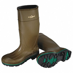 Honeywell Servus Rubber Boot,Men's,9,Knee,Green,PR 75120/9