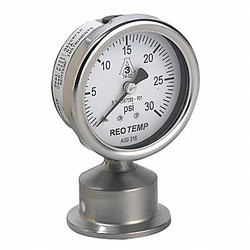 Reotemp Pressure Gauge,0 to 200 psi,2-1/2In SG25ATC15P20