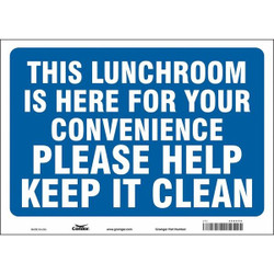 Condor Safety Sign,10 in x 14 in,Vinyl 468X50