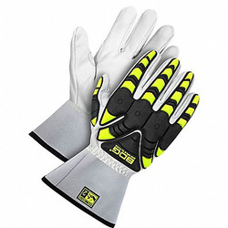 Bdg Leather Gloves,Black/White/Yellow,M 20-1-1873-M