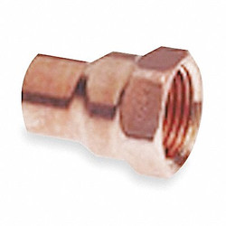 Nibco Reducing Adapter,Wrot Copper,1/2",CxFNPT C603 1/2x3/8