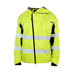 Kishigo Jacket,Windbreaker,Lime,Zipper,3XL WB102-3X
