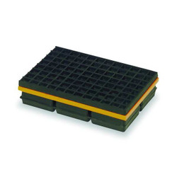 Mason Vibration Isolation Pad,10x10x1 1/4 In  2LVP5