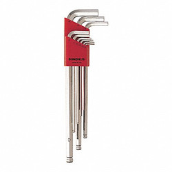 Bondhus Set 9 Plated Ball End L-Wrenches Xl 17099