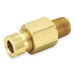 Parker Connector,Brass,CompxM,1/4Inx1/8In,PK10 68HD-4-2