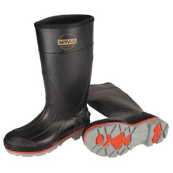 Honeywell Servus Rubber Boot,Men's,9,Knee,Black,PR 75108/9