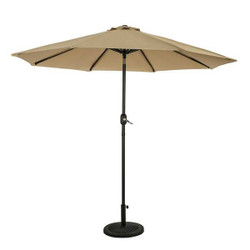 Island Umbrella Octagon Auto Tilt Umbrella Champagne NU6844