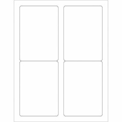 Tape Logic Rectangular Laser Label,3-1/2"x5",PK400 LL209