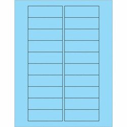 Tape Logic Rectangle Laser Label,3x1",Blu,PK2000 LL174BE