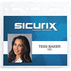 Sicurix Convention Badge Holder,Horizontal,PK250  BAU 67830