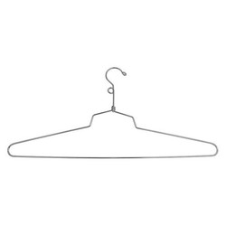 Econoco Shirt Hanger,Metal,19",Loop Hook,PK100 SLD/19-LH