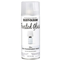 Rust-Oleum Frosted Spray Paint,Clear,Matte,11oz 342600