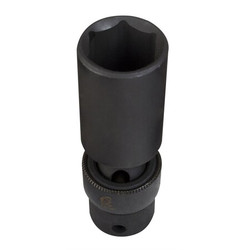 Sunex Deep Unvrsl Impct Socket,6Pt,17mm,3/8"Dr 317UMD