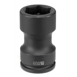 Grey Pneumatic Budd Impact Socket,1-1/2",3/4"D,Black 3223C