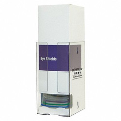 Bowman Dispensers Eye Shield Dispenser,Clear,PETG Plastic PD003-0111