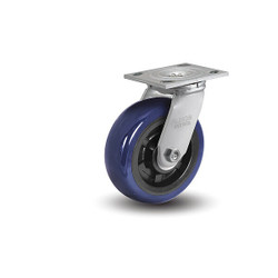 Albion Plate Caster,Swivel,Polyurethane,7 1/4"H 16EG06201S