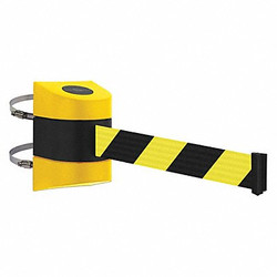 Tensabarrier Barrier Post,Plastic Post,Yellow Finish 897-24-C-35-NO-D4X-C