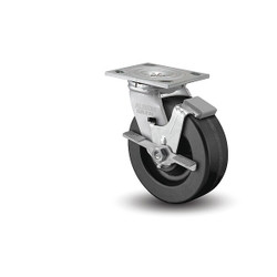 Albion Plate Caster,Swivel,Phenolic,7 1/4"H 16TM06201SFBA