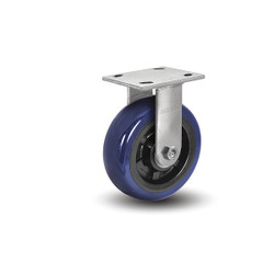 Albion Plate Caster,Rigid,Polyurethane,6 1/2"H 16EG05201R