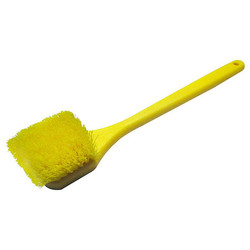 Tough Guy Scrub Brush,Straight,Poly,20",Yellow 807N39