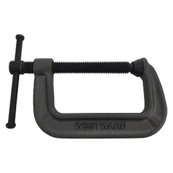 Westward C-Clamp,Gray,1-7/16 in Throat D. 806ET4