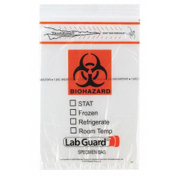 Medegen Medical Products Transfer Bag,9 in L,6inW,CLR,PK1000  4075