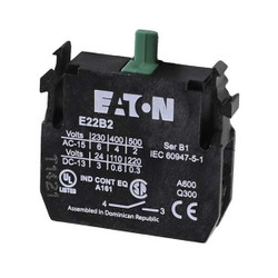 Eaton Cutler-Hammer Contact Block,Momentary Switch,Black E22B2