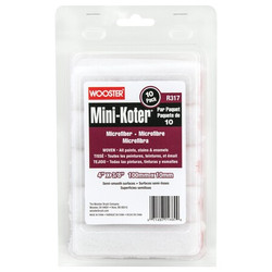 Wooster Paint Roller Cover,1/4" dia. Core,PK10 R117-4