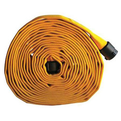 Jafline Hd Fire Hose,100 ft,Yellow,Polyester  G52H25HDY100N