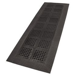 Notrax Interlock Drainage Runner,Blck,3ftx10ft.  620S0310BL