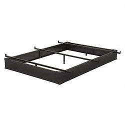 Mantua Bed Base,Metal,Full Size,6" H,Black  J6MB46 BC