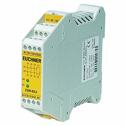 Euchner Safety Relay,In 24VAC/DC,8A @ 250V AC ESM-BA301