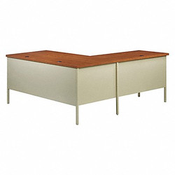Hirsh L-Shape Desk,66" W,29-1/2" H,72" D 20452