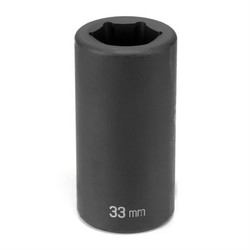 Grey Pneumatic Socket,33mm,No 5 D,Impact,Spln D,Blk 5033MD