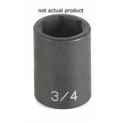 Grey Pneumatic Impact Socket,1-13/16",1/2"D,6pt. 2058R