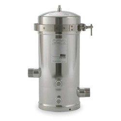 3m Aqua-Pure Filter Housing,19 1/2" H,8" Dia,Silver 4808713