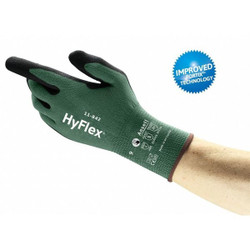 Ansell Knit Gloves,9/L,Green/Black,9.25" L,PR 11-842