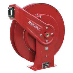 Reelcraft Hose Reel,Spring,No Hose,50ft,3/8"ID 7600 OHP