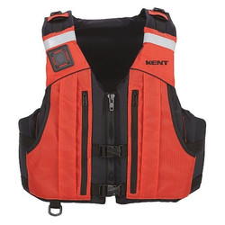 Kent Safety Life Jacket,L/XL,15.5lb,Foam,Orange 151400-200-050-23