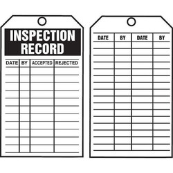 Accuform Inspection Tag By The Roll,6.25x3,PK250 TAR728