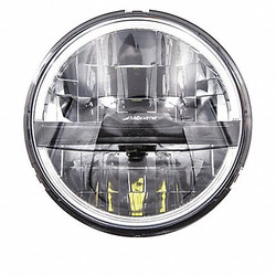 Maxxima Headlight,890 lm/390 lm,Round,3-1/2" W MHL-05HILO