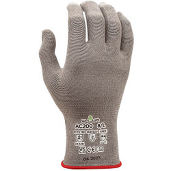 Showa Knit Gloves,Gray,7.6 in,XL,PR AC200XL-09