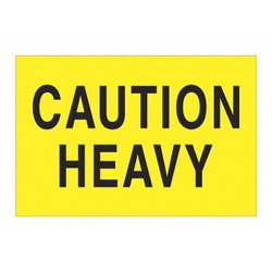 Tape Logic Label,Caution Heavy,2"X3",Flu Yllw DL1610