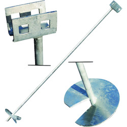 Tie Down 6 In. x 48 In. Galvanized Double Head Earth Anchor 59081L