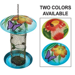 Best Garden Multi-Colored Glass Mesh Tube Bird Feeder 3015800AC