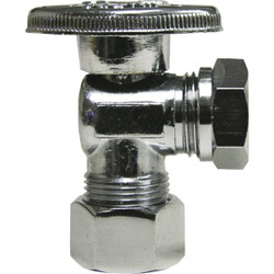 ProLine 5/8 In. OD x 7/16 In. SLIP Quarter Turn Angle Stop 190-037HC