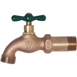 Arrowhead Brass 3/4 In. MIP x 3/4 In. Male Hose Thread Standard Hose Bibb 202LF